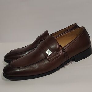 Calvin Klein Men's Dark Brown Slip-On Loafers